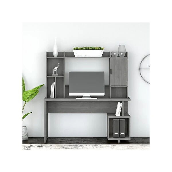 Kathy Ireland® Home By Bush Furniture Madison Avenue 60" Writing Desk, Modern Gray (MDS002MG) 3 Kathy Ireland® Home By Bush Furniture Madison Avenue 60" Writing Desk, Modern Gray (MDS002MG)