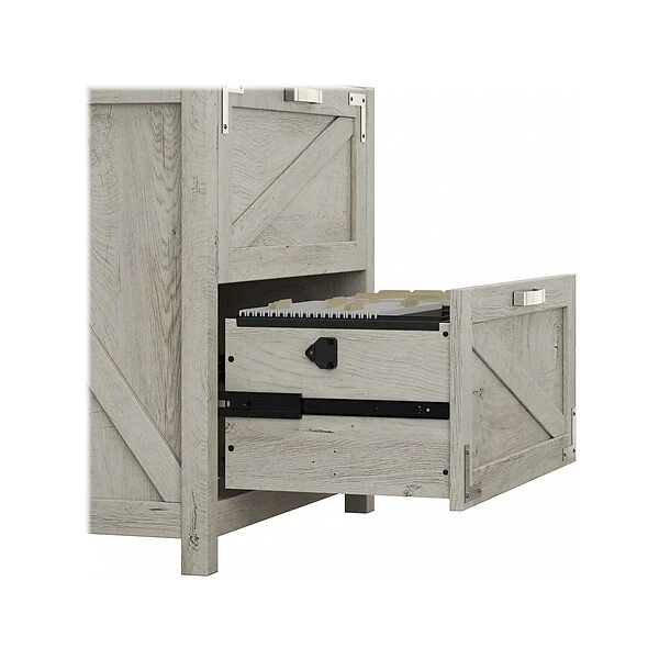 Kathy Ireland® Home By Bush Furniture 2-Drawer Lateral File Cabinet, Letter/Legal, Cottage White, 29" (CGF129CWH-03) 7 Kathy Ireland® Home By Bush Furniture 2-Drawer Lateral File Cabinet, Letter/Legal, Cottage White, 29" (CGF129CWH-03) - Image 5