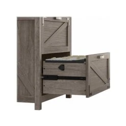 Kathy Ireland® Home By Bush Furniture 2-Drawer Lateral File Cabinet, Letter/Legal, Restored Gray, 29" (CGF129RTG-03) 13 Kathy Ireland® Home By Bush Furniture 2-Drawer Lateral File Cabinet, Letter/Legal, Restored Gray, 29" (CGF129RTG-03) -Kathy Ireland sp116167238 s7