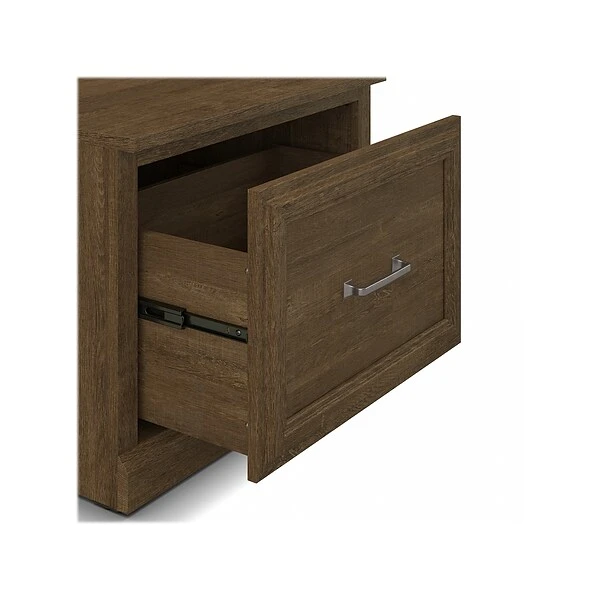 Kathy Ireland® Home By Bush Furniture Woodland 69" Hall Tree And Small Shoe Bench With Drawer And 2 Shelves, Ash Brown 8 Kathy Ireland® Home By Bush Furniture Woodland 69" Hall Tree And Small Shoe Bench With Drawer And 2 Shelves, Ash Brown - Image 6