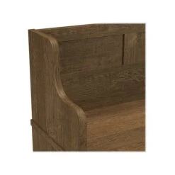 Kathy Ireland® Home By Bush Furniture Woodland 32" Entryway Bench With 2 Shelves, Ash Brown (WDL006ABR) -Kathy Ireland sp117593051 s7