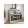 Kathy Ireland® Home By Bush Furniture Woodland 32" Entryway Bench With 8 Shelves, Cape Cod Gray (WDL006CG) -Kathy Ireland sp117593055 s7