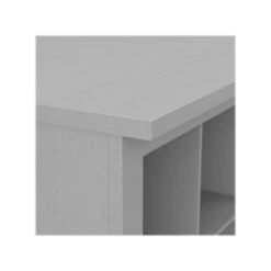 Kathy Ireland® Home By Bush Furniture Woodland 32" Entryway Bench With 8 Shelves, Cape Cod Gray (WDL006CG) -Kathy Ireland sp117593060 s7