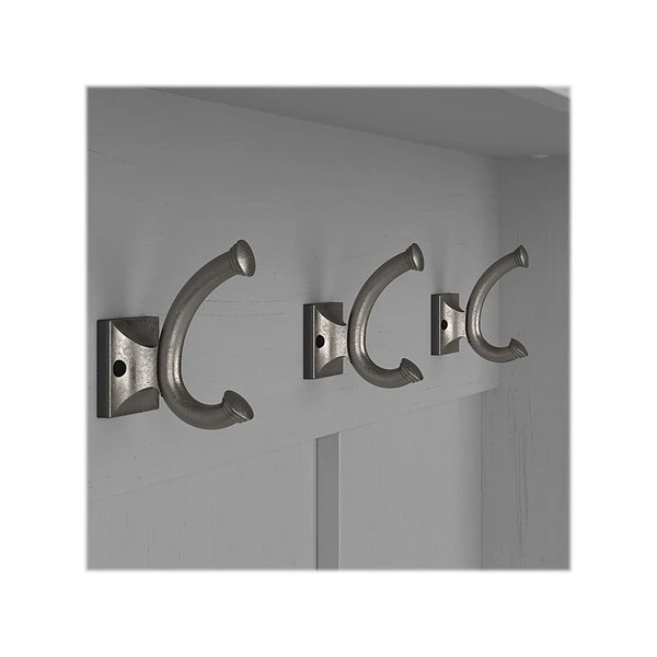 Kathy Ireland® Home By Bush Furniture Woodland 71" Hall Tree And Shoe Bench With 12 Shelves, Cape Cod Gray (WDL002CG) 5 Kathy Ireland® Home By Bush Furniture Woodland 71" Hall Tree And Shoe Bench With 12 Shelves, Cape Cod Gray (WDL002CG) - Image 3