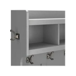 Kathy Ireland® Home By Bush Furniture Woodland 71" Hall Tree And Shoe Bench With 12 Shelves, Cape Cod Gray (WDL002CG) 14 Kathy Ireland® Home By Bush Furniture Woodland 71" Hall Tree And Shoe Bench With 12 Shelves, Cape Cod Gray (WDL002CG) -Kathy Ireland sp117593122 s7