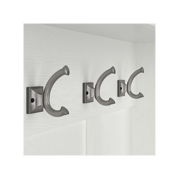 Kathy Ireland® Home By Bush Furniture Woodland 71" Hall Tree And Shoe Bench With 12 Shelves, White Ash (WDL002WAS) 5 Kathy Ireland® Home By Bush Furniture Woodland 71" Hall Tree And Shoe Bench With 12 Shelves, White Ash (WDL002WAS) - Image 3