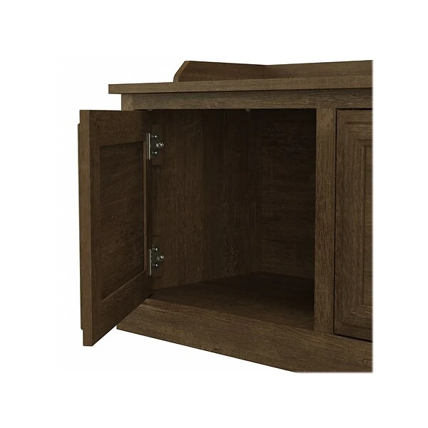 Kathy Ireland® Home By Bush Furniture Woodland 71" Hall Tree And Shoe Storage Bench With Doors, Ash Brown (WDL001ABR) 8 Kathy Ireland® Home By Bush Furniture Woodland 71" Hall Tree And Shoe Storage Bench With Doors, Ash Brown (WDL001ABR) - Image 6