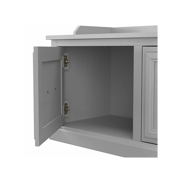Kathy Ireland® Home By Bush Furniture Woodland 71" Hall Tree And Shoe Storage Bench With Doors, Cape Cod Gray (WDL001CG) 8 Kathy Ireland® Home By Bush Furniture Woodland 71" Hall Tree And Shoe Storage Bench With Doors, Cape Cod Gray (WDL001CG) - Image 6
