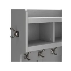 Kathy Ireland® Home By Bush Furniture Woodland 69" Shoe Storage Bench And Coat Rack With 4 Shelves, Cape Cod Gray (WDL008CG) 14 Kathy Ireland® Home By Bush Furniture Woodland 69" Shoe Storage Bench And Coat Rack With 4 Shelves, Cape Cod Gray (WDL008CG) -Kathy Ireland sp117593608 s7