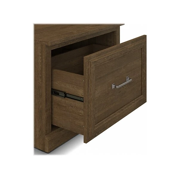 Kathy Ireland® Home By Bush Furniture Woodland Small Shoe Bench With Drawer, 24", Ash Brown (WDS124ABR-03) 5 Kathy Ireland® Home By Bush Furniture Woodland Small Shoe Bench With Drawer, 24", Ash Brown (WDS124ABR-03) - Image 3