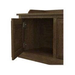 Kathy Ireland® Home By Bush Furniture Woodland Shoe Storage Bench With Doors, 40", Ash Brown (WDS140ABR-03) -Kathy Ireland sp123622223 s7