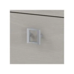 Office By Kathy Ireland Echo 60" Bow Front Computer Desk With Mobile Cabinet, Gray Sand (ECH001GS) -Kathy Ireland sp145954111 s7