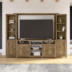 Kathy Ireland® Home By Bush Furniture Cottage Grove 5-Shelf 72"H Bookcase, Reclaimed Pine (CGB118RCP-03) -Kathy Ireland sp147387309 s7