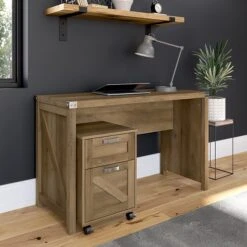 Kathy Ireland® Home By Bush Furniture 2-Drawer Vertical File Cabinet, Mobile, Letter/Legal, Reclaimed Pine, 17" 15 Kathy Ireland® Home By Bush Furniture 2-Drawer Vertical File Cabinet, Mobile, Letter/Legal, Reclaimed Pine, 17" -Kathy Ireland sp147387596 s7