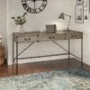 Kathy Ireland® Home By Bush Furniture Ironworks 60" Writing Desk With Drawers, Restored Gray (KI50305-03) -Kathy Ireland sp176328608 s7