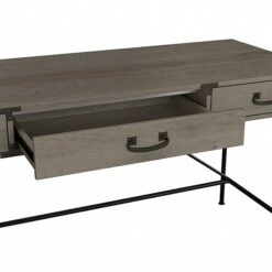 Kathy Ireland® Home By Bush Furniture Ironworks 60" Writing Desk With Drawers, Restored Gray (KI50305-03) -Kathy Ireland sp176328614 s7