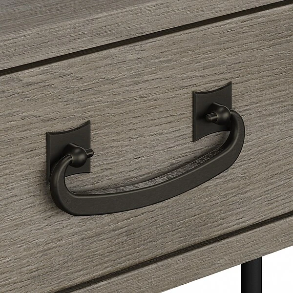 Kathy Ireland® Home By Bush Furniture Ironworks 60" L-Shaped Writing Desk, Restored Gray (KI50312-03) 8 Kathy Ireland® Home By Bush Furniture Ironworks 60" L-Shaped Writing Desk, Restored Gray (KI50312-03) - Image 6