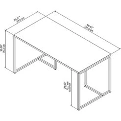 Office By Kathy Ireland® Method 60W Table Desk, White (KI70201K) -Kathy Ireland sp21337185 s7