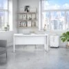 Office By Kathy Ireland® Echo Bow Front Desk With Mobile File Cabinet, Pure White/Pure White (ECH001PW) 1 Office By Kathy Ireland® Echo Bow Front Desk With Mobile File Cabinet, Pure White/Pure White (ECH001PW) -Kathy Ireland sp21338975 s7