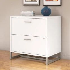 Office By Kathy Ireland® Method Lateral File Cabinet - Assembled, White (KI70204SU)