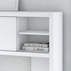 Office By Kathy Ireland® Echo 60W Credenza Desk With Hutch, Pure White (ECH030PW) -Kathy Ireland sp31775122 s7