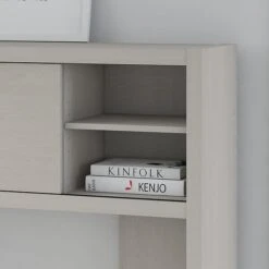 Office By Kathy Ireland® Echo 60W Credenza Desk With Hutch, Gray Sand (ECH030GS) -Kathy Ireland sp46033511 s7