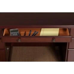 Kathy Ireland® Home By Bush Furniture Bennington Executive Desk, Harvest Cherry (WC65566-03K) 12 Kathy Ireland® Home By Bush Furniture Bennington Executive Desk, Harvest Cherry (WC65566-03K) -Kathy Ireland sp46633038 s7
