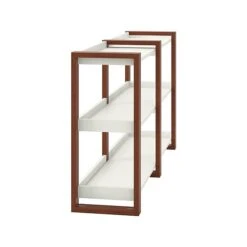 Kathy Ireland® Home By Bush Furniture Voss 60"W X 13.7"D Console Table, Cotton White/Serene Cherry (OSS160WC2-03) -Kathy Ireland sp61031211 s7