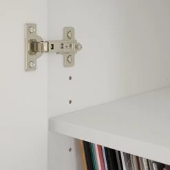 Kathy Ireland® Home By Bush Furniture Voss 31.75" Storage Cabinet With 1 Shelf, Cotton White/Serene Cherry (OSS129WC2-03) -Kathy Ireland sp74531524 s7