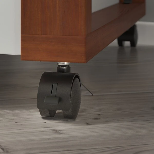 Kathy Ireland® Home By Bush Furniture Voss 1-Drawer Vertical File Cabinet, Letter, Cotton White/Serene Cherry, 20.87"D 8 Kathy Ireland® Home By Bush Furniture Voss 1-Drawer Vertical File Cabinet, Letter, Cotton White/Serene Cherry, 20.87"D - Image 6