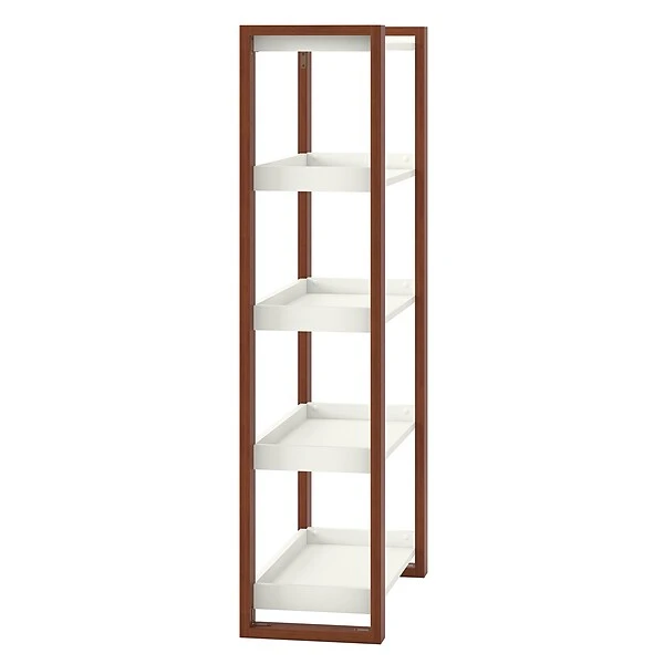 Kathy Ireland® Home By Bush Furniture Voss 5 Shelf Etagere Bookcase, Cotton White/Serene Cherry (OSB130WC2-03) 9 Kathy Ireland® Home By Bush Furniture Voss 5 Shelf Etagere Bookcase, Cotton White/Serene Cherry (OSB130WC2-03) - Image 7